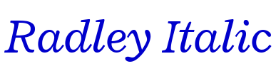Radley Italic fuente